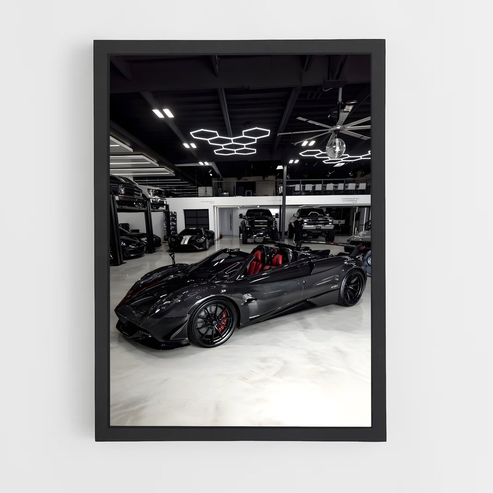 Poster Huayra Noir Mystique – affiche Pagani (vue 2)